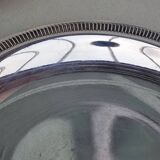 Three silver plated coasters