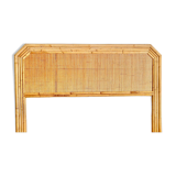 Rattan and bamboo headboard