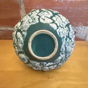 Ancient Vase CYCLOPE Charles CART Ceramic Fat Lava Green + Blue Vintage