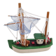 bateau  pecheur chalutier bois peint vintage
