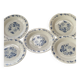 3 bowls and 5 blue plates