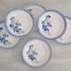 6 dessert or cheese plates in old earthenware Digoin Sarreguemines - Model Annick - Vintage