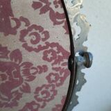 Mirror on foot, swivel, brass, mid-late nineteenth, rock style.