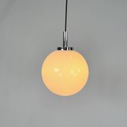 Set of 2 Mid Century Hanging Bol Lamps by Glashutte Limburg, 1970s