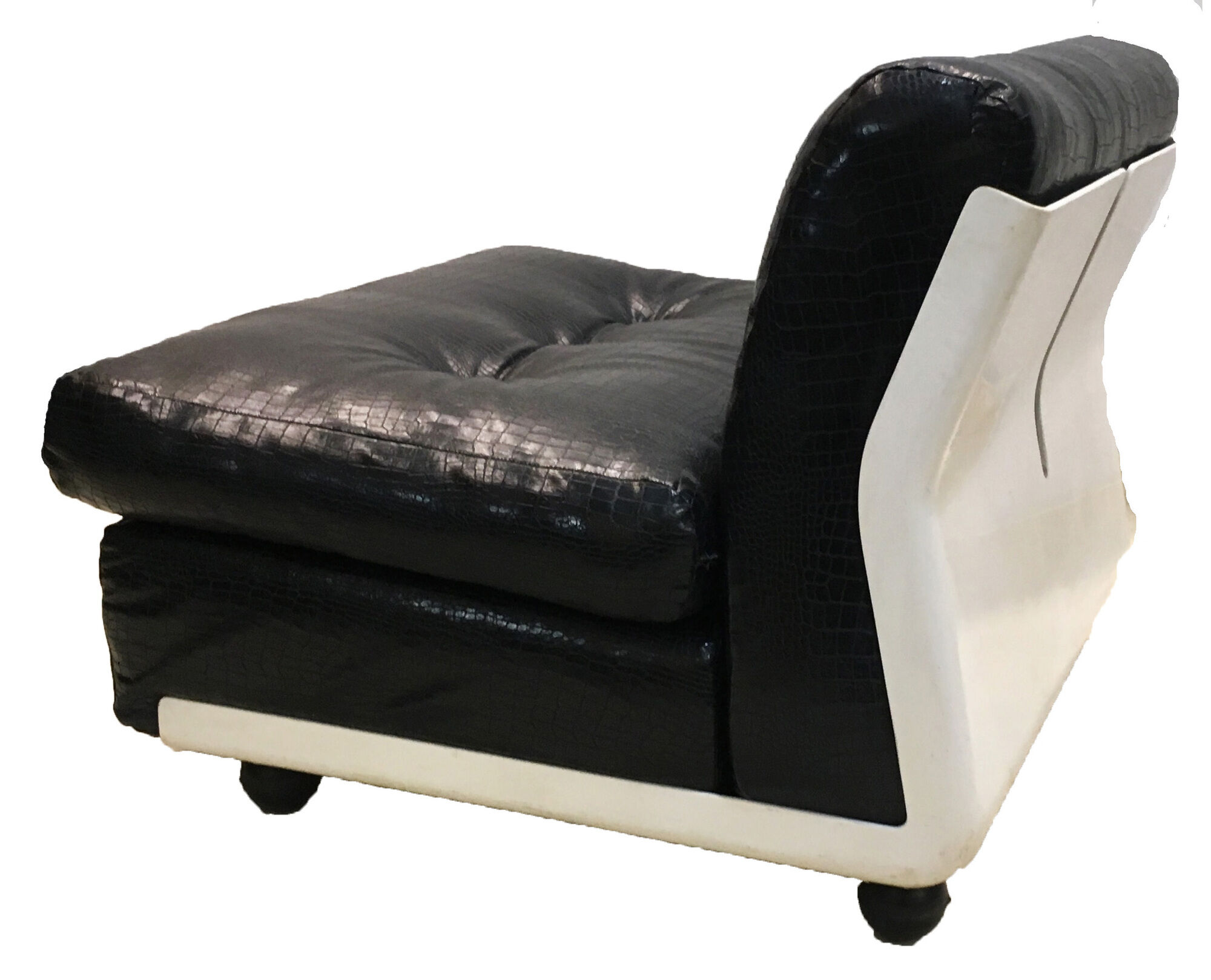 Amanta faux leather armchairs by Mario Bellini for B&B Italia