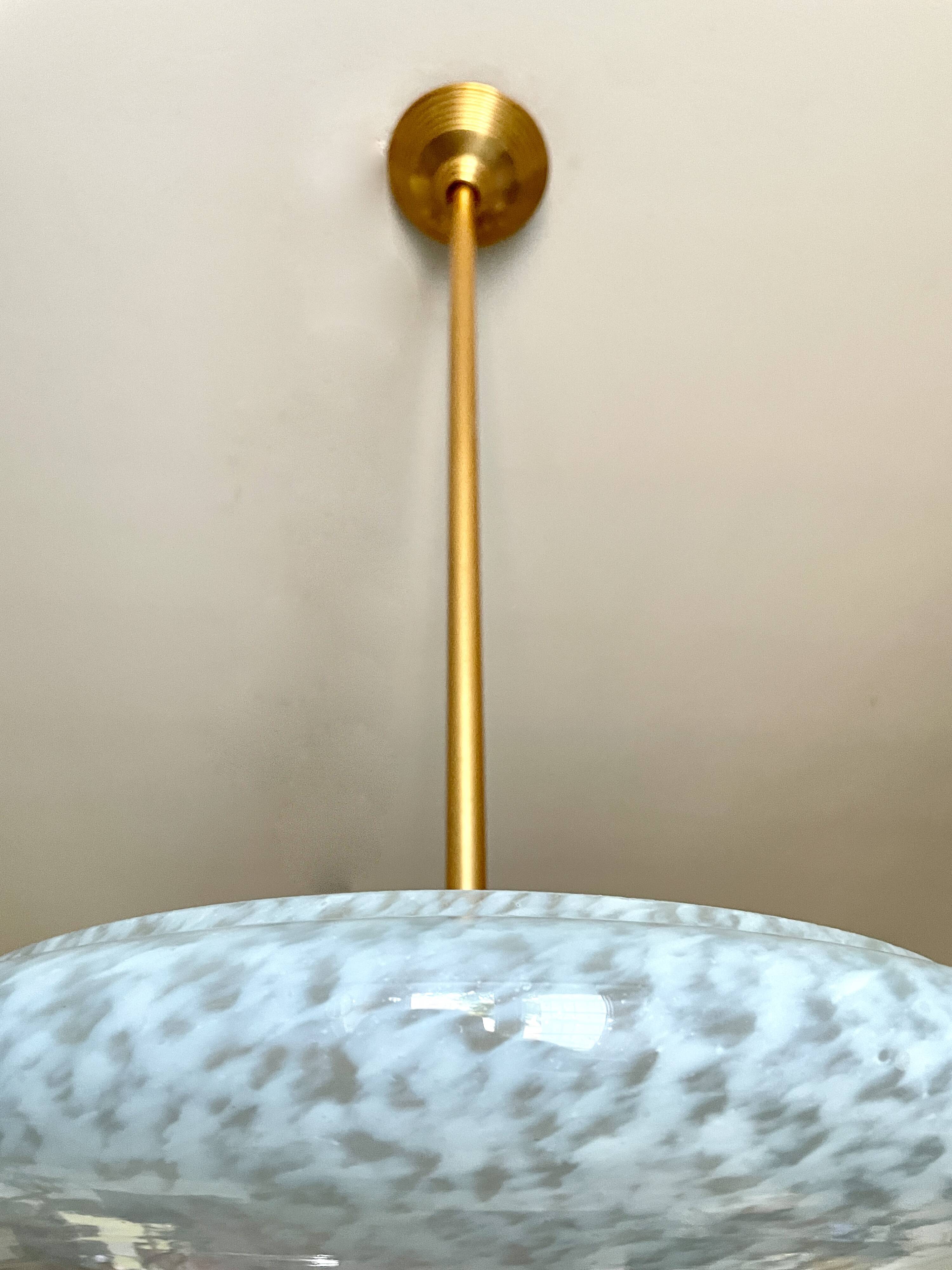 Blue Clichy glass pendant light