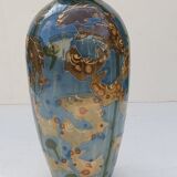 Vase Emile Simonod Savoie fish decorations