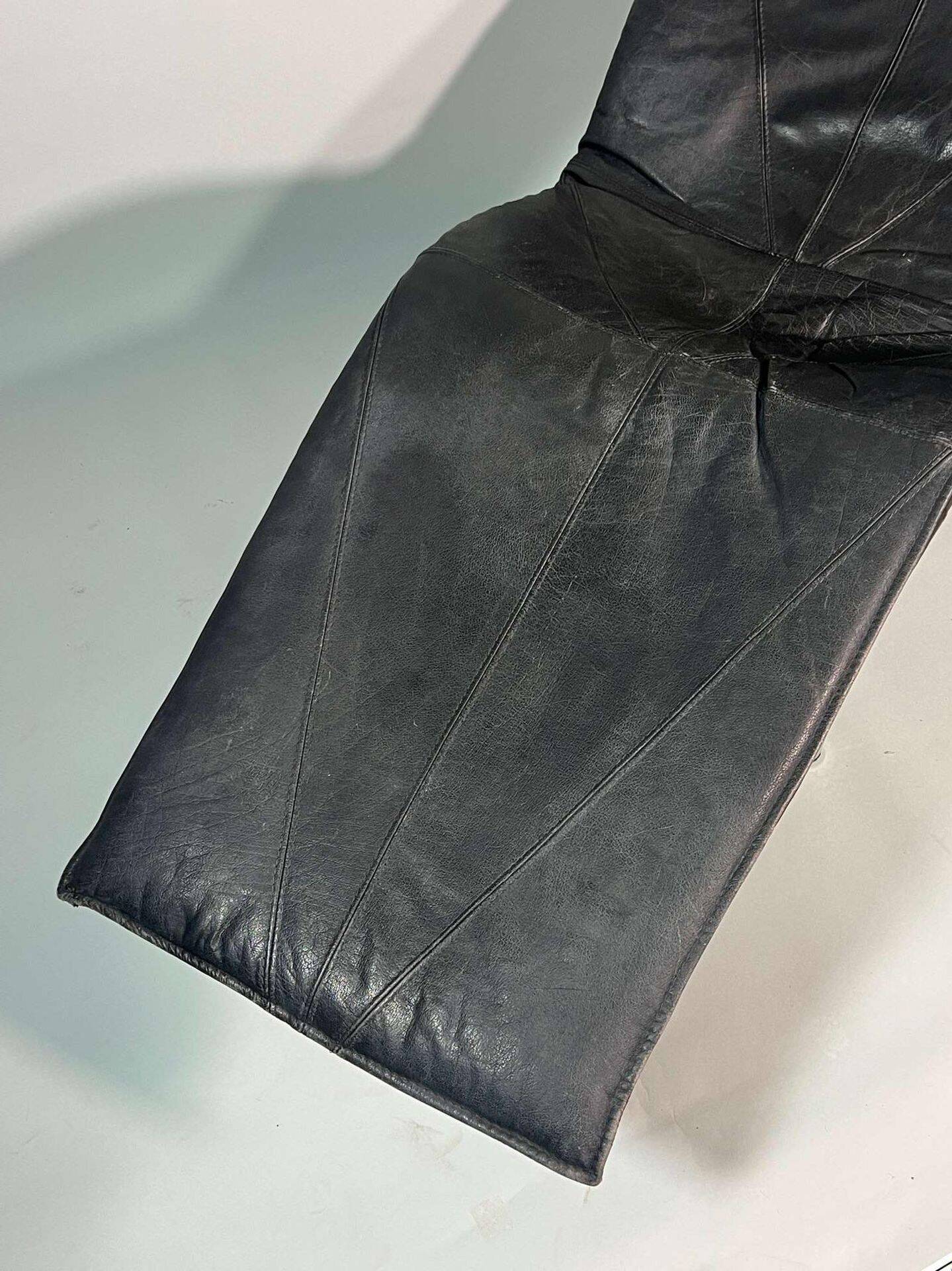 "Lounge Chair model 'Skye' Tjord Björklund for Ikea (1985, black leather)"