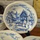 Set of 12 vintage deep plates Gien and Wedgwood 1967-71