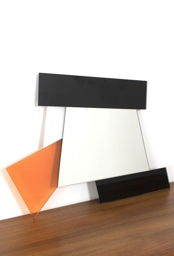Miroir par Ettore Sottsass pour Glas Italia