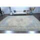 1970s Vintage Persian Handmade Wool Cotton Light Brown Area Rug 295x394