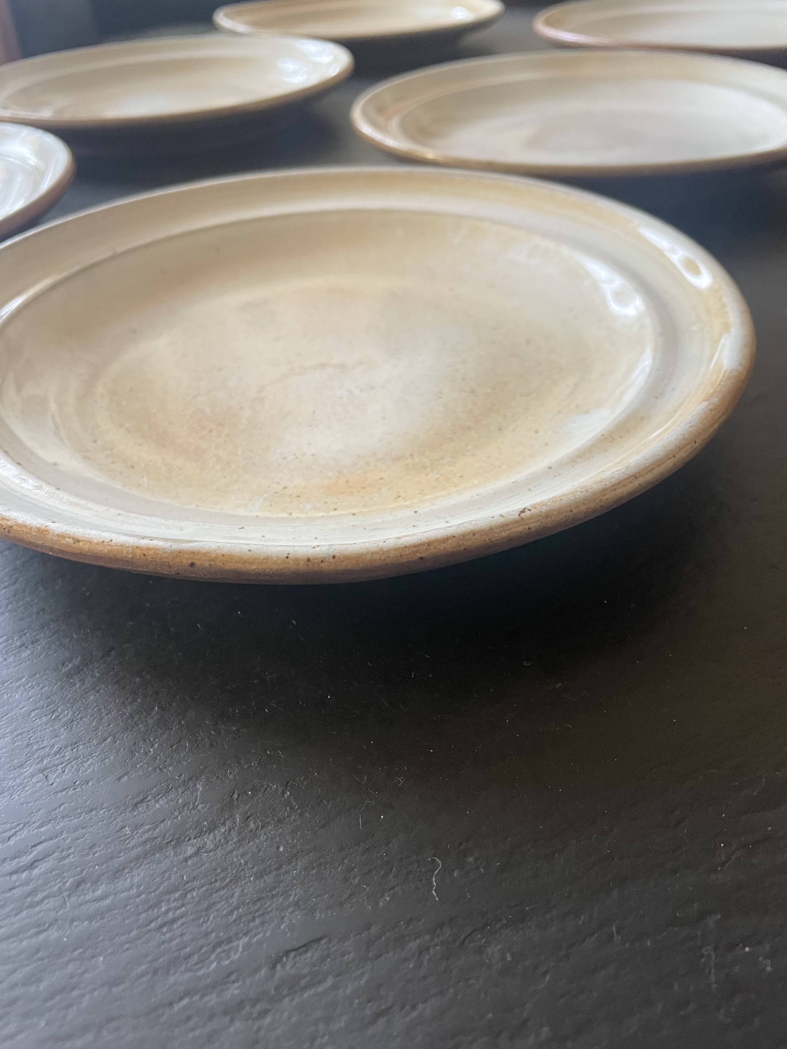 Lot de 6 assiettes grès du Marais