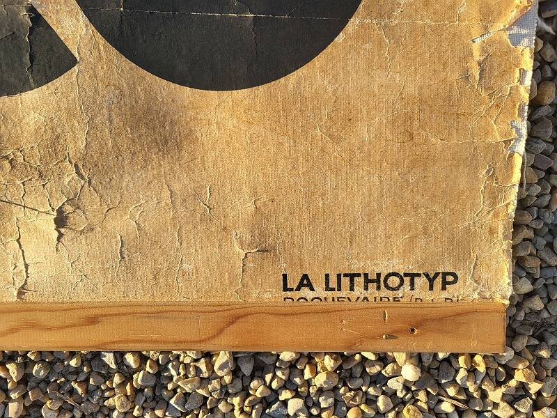 large poster your cafe negresco on canvas