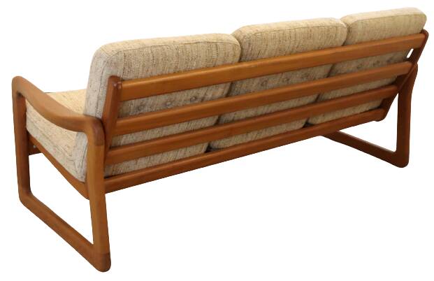 Holstebro deense vintage teak bank 'Karstoff'