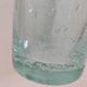 Vintage vase in very pale green bubbled glass, handcrafted