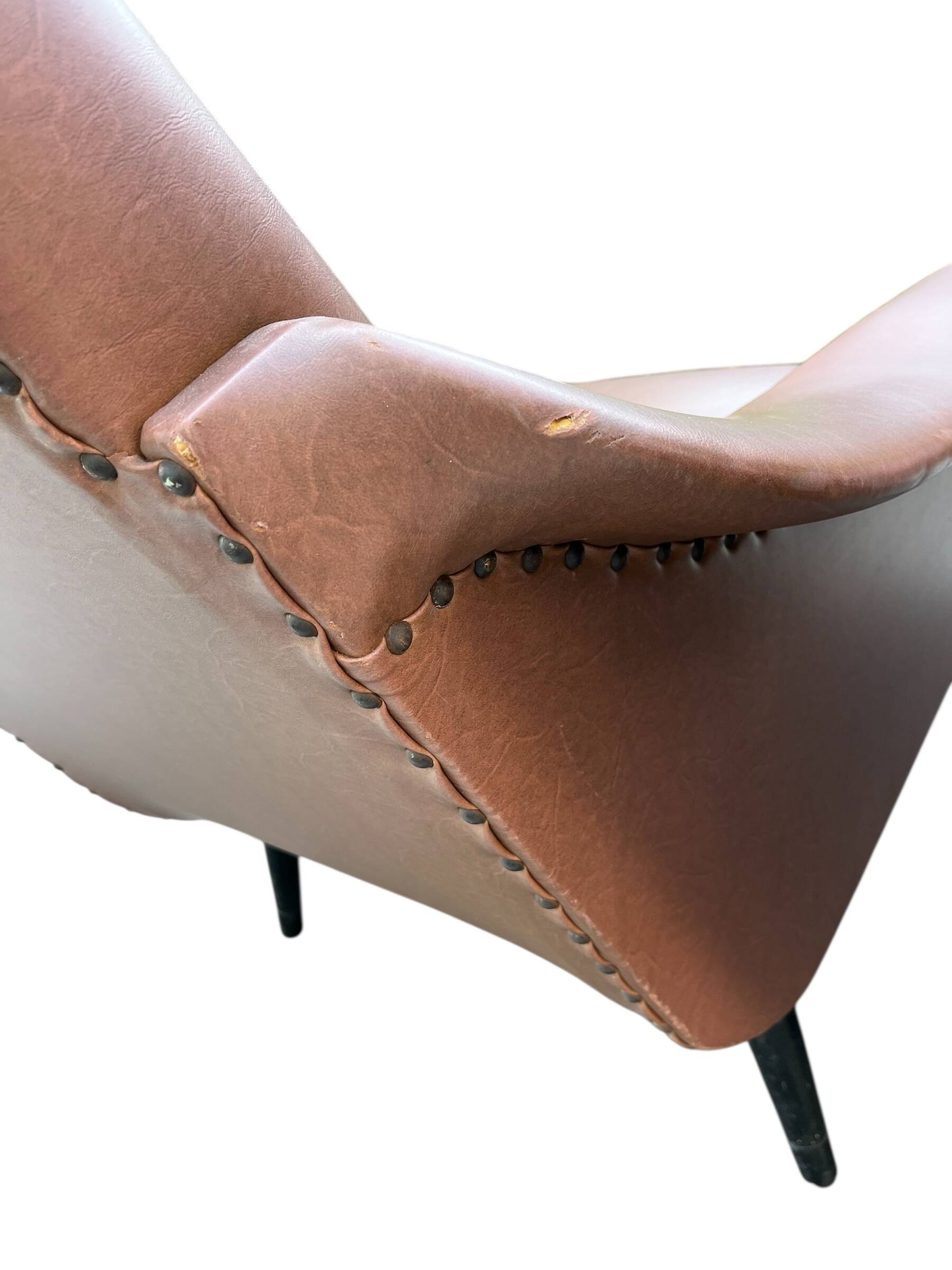 2 Vintage Armchairs - Mid Century Modern Style