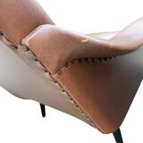 2 Vintage Armchairs - Mid Century Modern Style