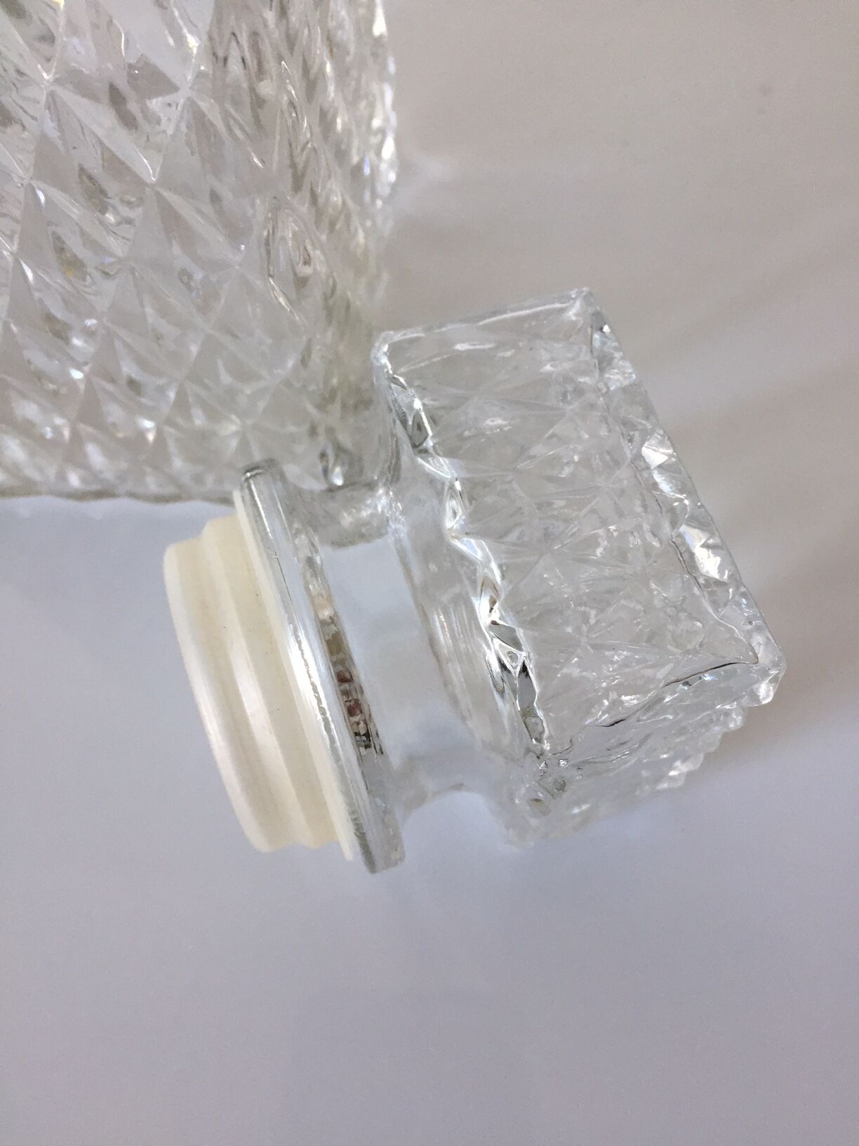 Glass whisky carafe 60/70 's