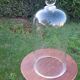 Large old bell in blown glass (48 cm)