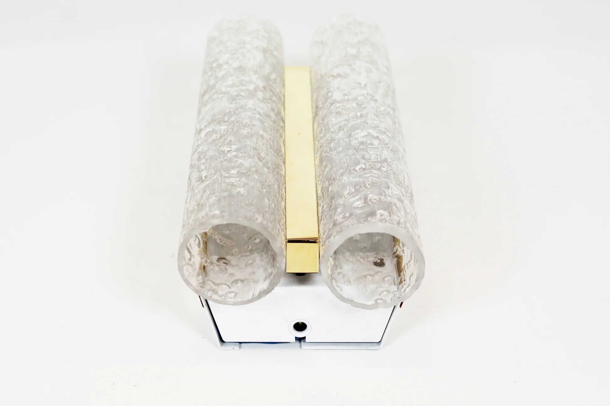 Wall lamp in brass and glass by Doria Leuchten