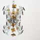 Mid century glass sputnik chandelier, 1970s