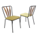 Set of 2 metal chairs, Bjärnums Slöjdfabrik, Sweden, 1950