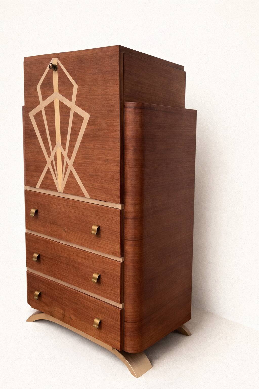 Restored Vintage Art Deco Desk Secretary