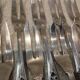 12 silver-plated cake forks with 2 prongs by Christofle Trianon LXVI