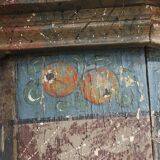 Folk art painted bridal wardrobe