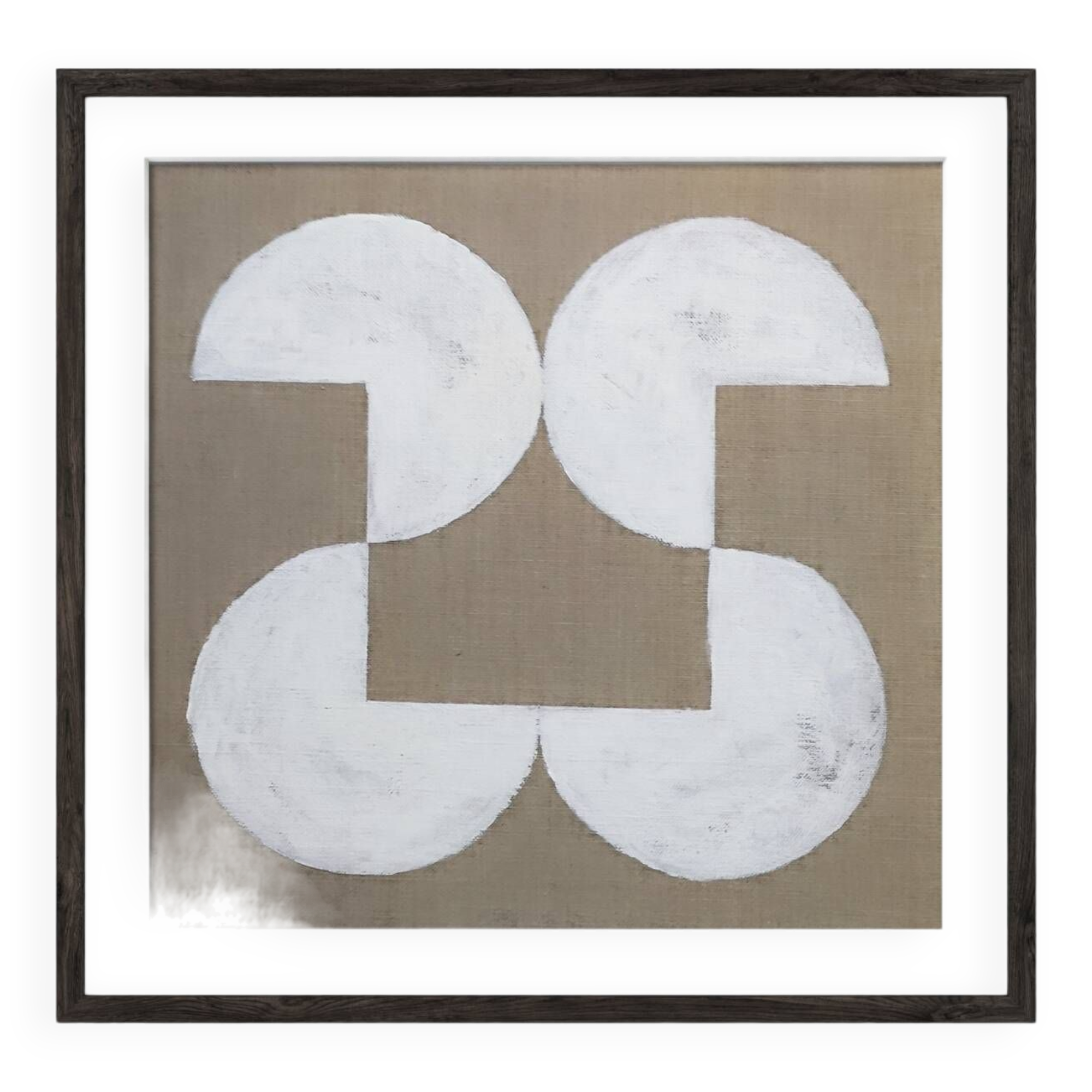 Geometric jute painting 30 x 30 cm