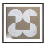 Jute geometric painting 30 x 30 cm