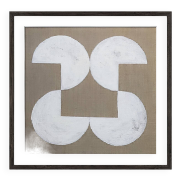 Geometric jute painting 30 x 30 cm
