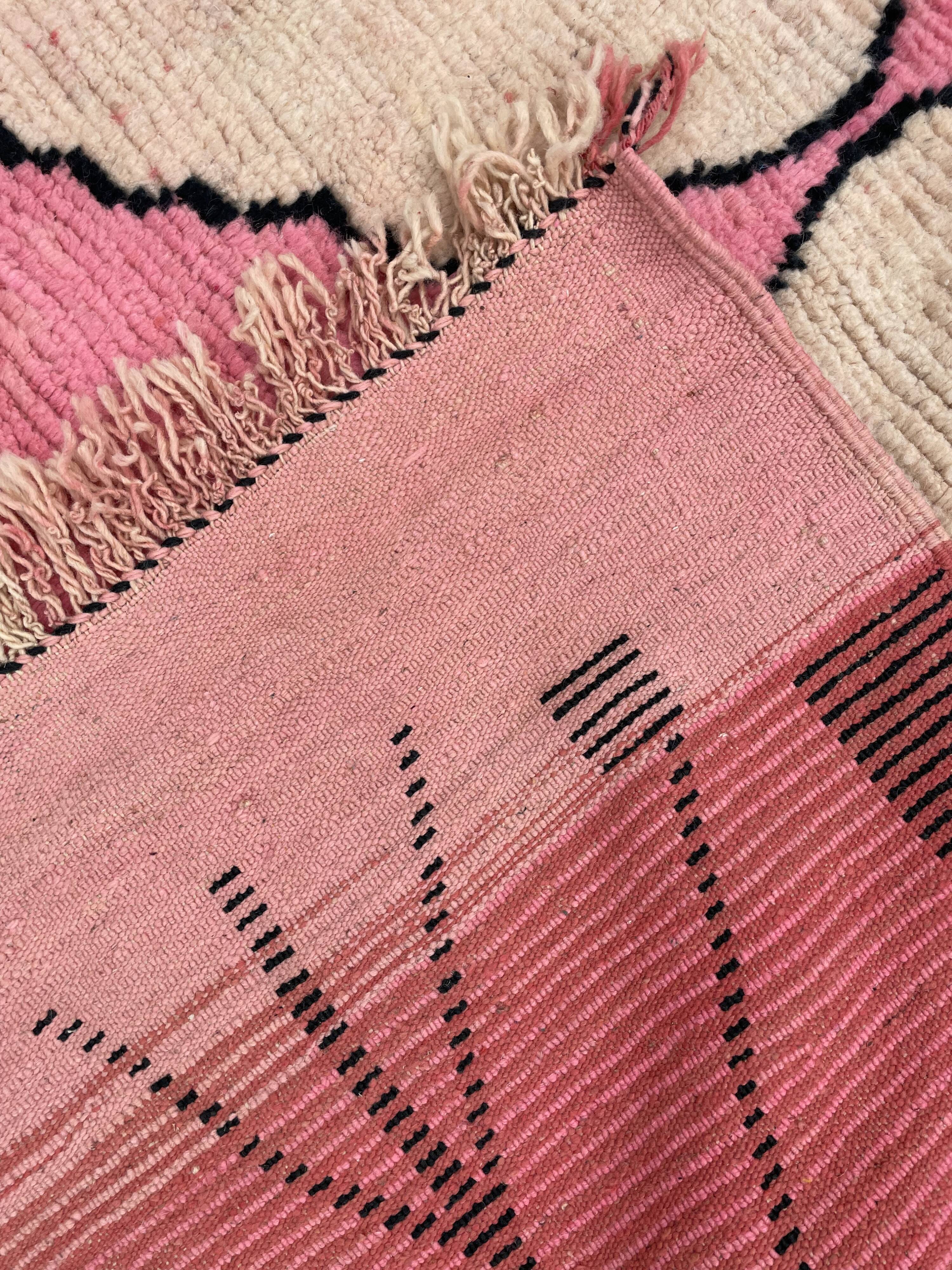 Living room rug berbere Boujad wool