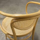 Thonet 210 R armchair in honey-coloured cane