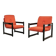 Pair of Armchairs Schirolli Mod. Pierrot Design 80s Modernariato