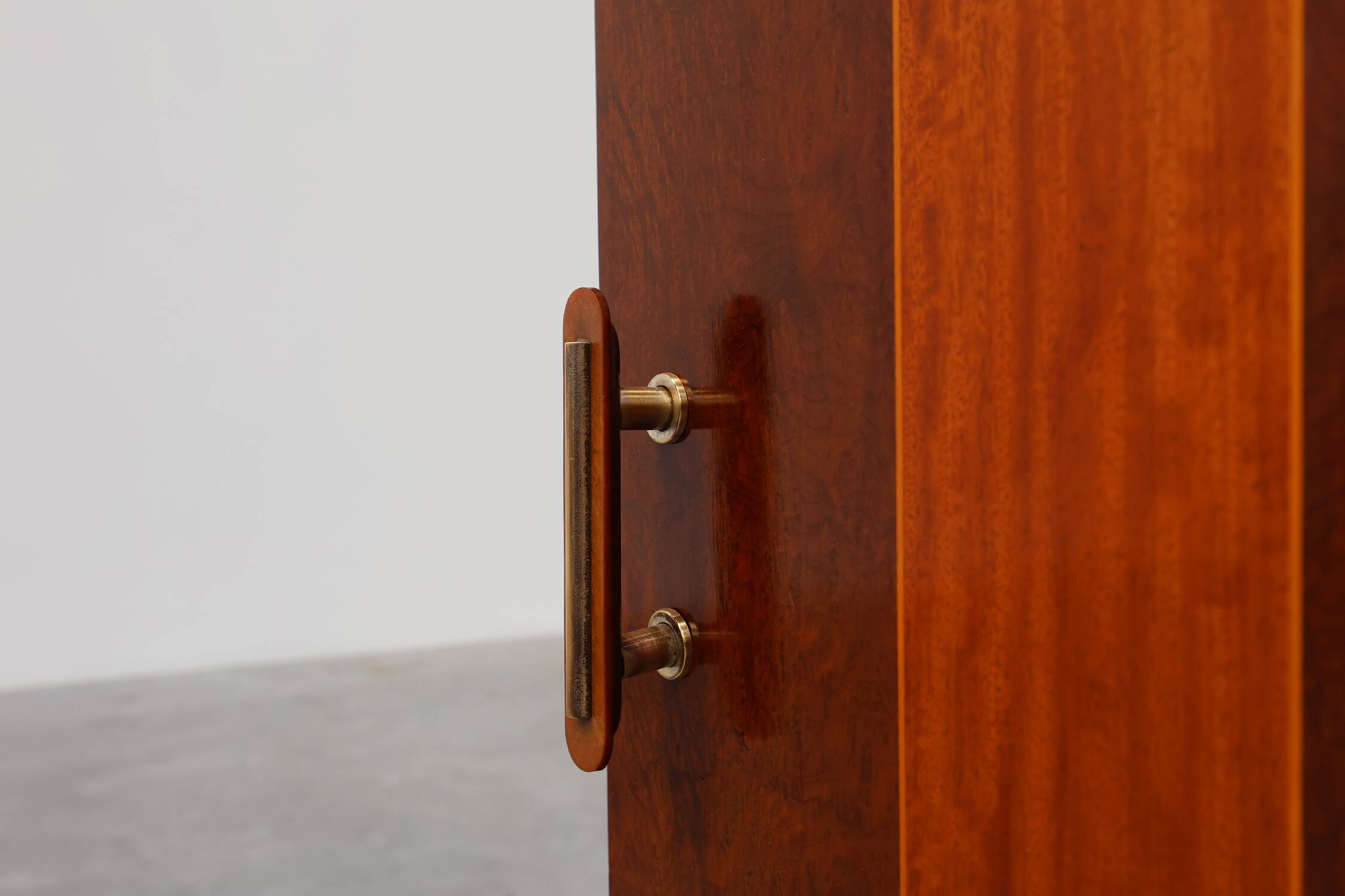 Unique Art Deco cabinet with veneer wood inlay, France 1920s