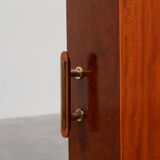 Unique Art Deco cabinet with veneer wood inlay, France 1920s