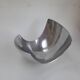 Asymmetrical aluminium fruit dish from the 90s.