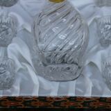 Bavarian crystal decanter + 8 glasses – with original box