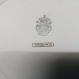 Flat Creux Lunéville Regency Ancient Porcelain water green