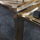 Set of 2 trundle tables belgochrom 70s