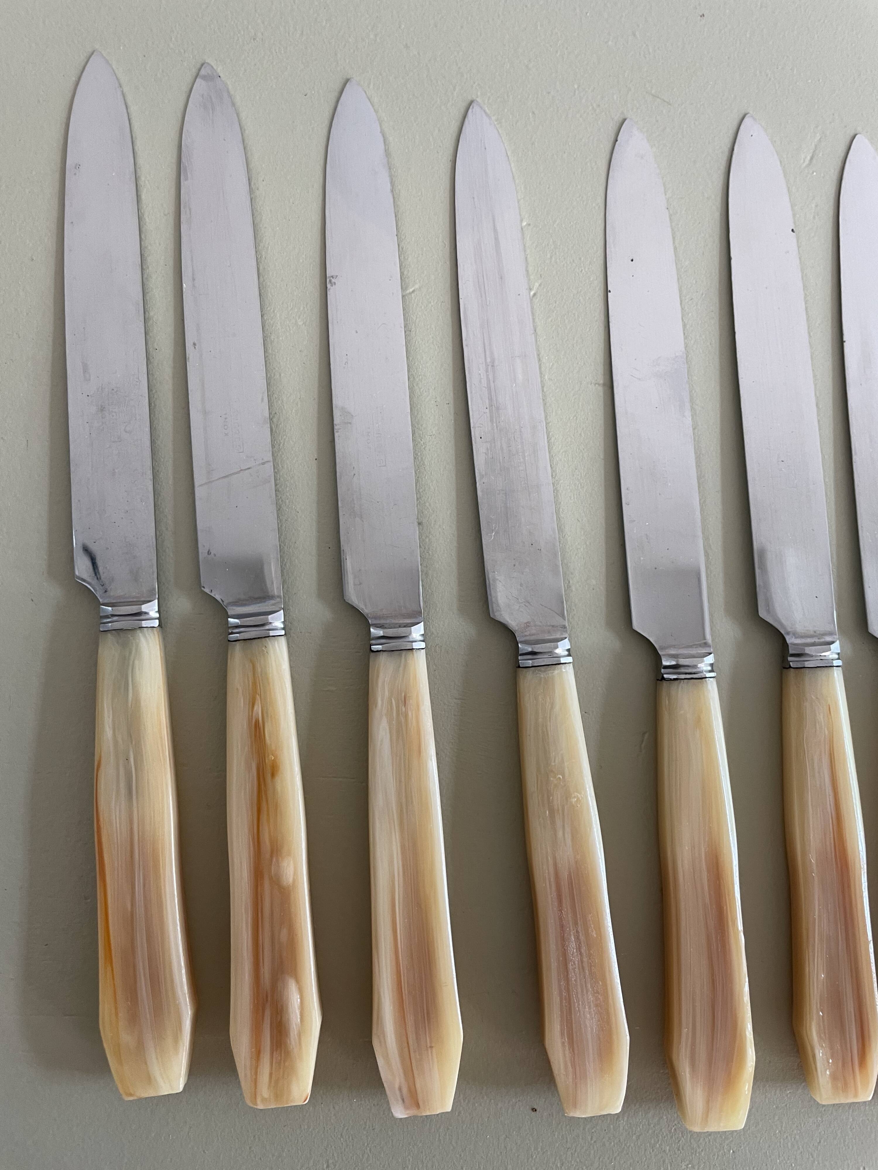 Set of 12 vintage knives