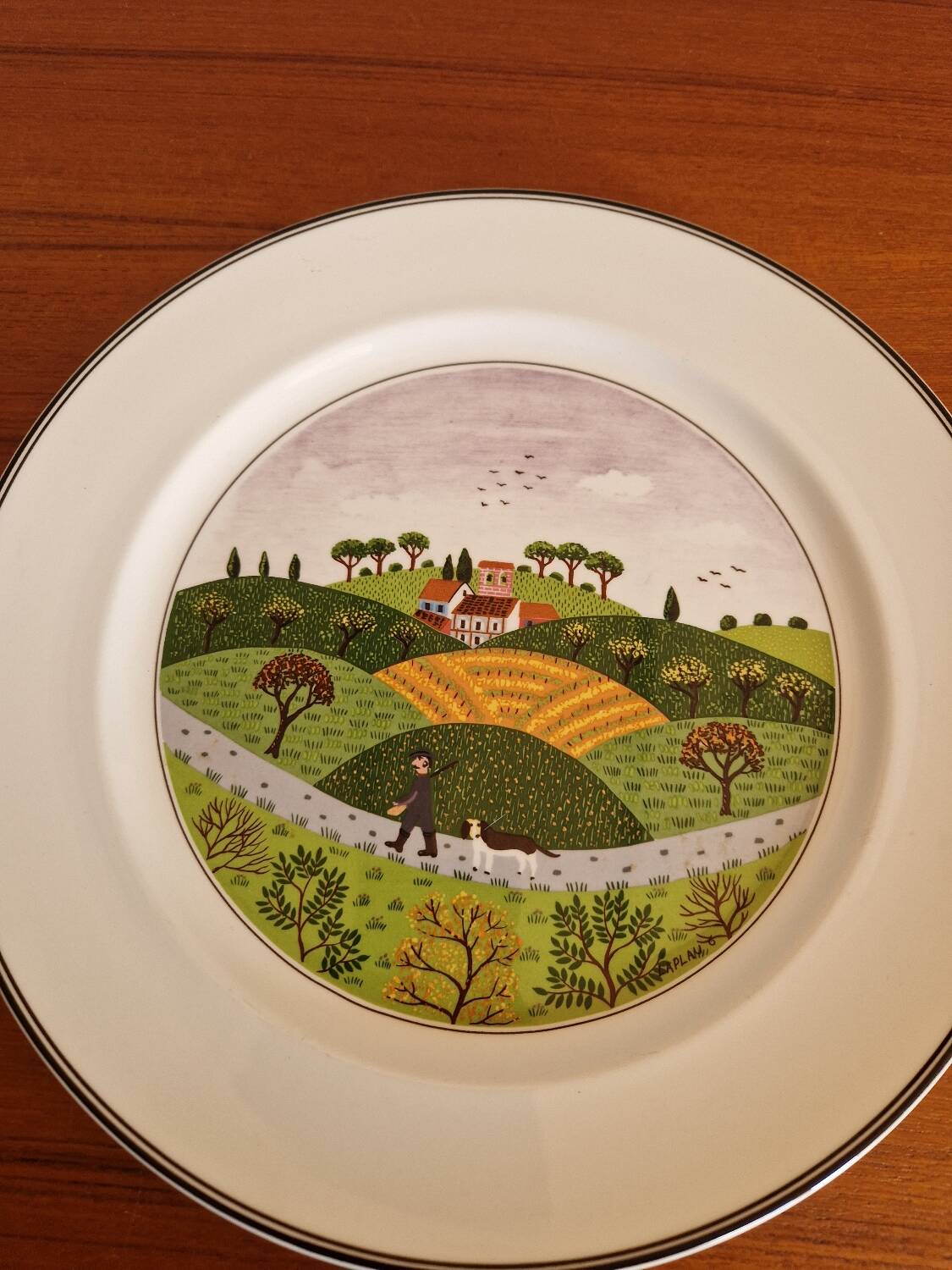VILLEROY & BOCH Laplau dish, Naïf design - diameter 27 cm
