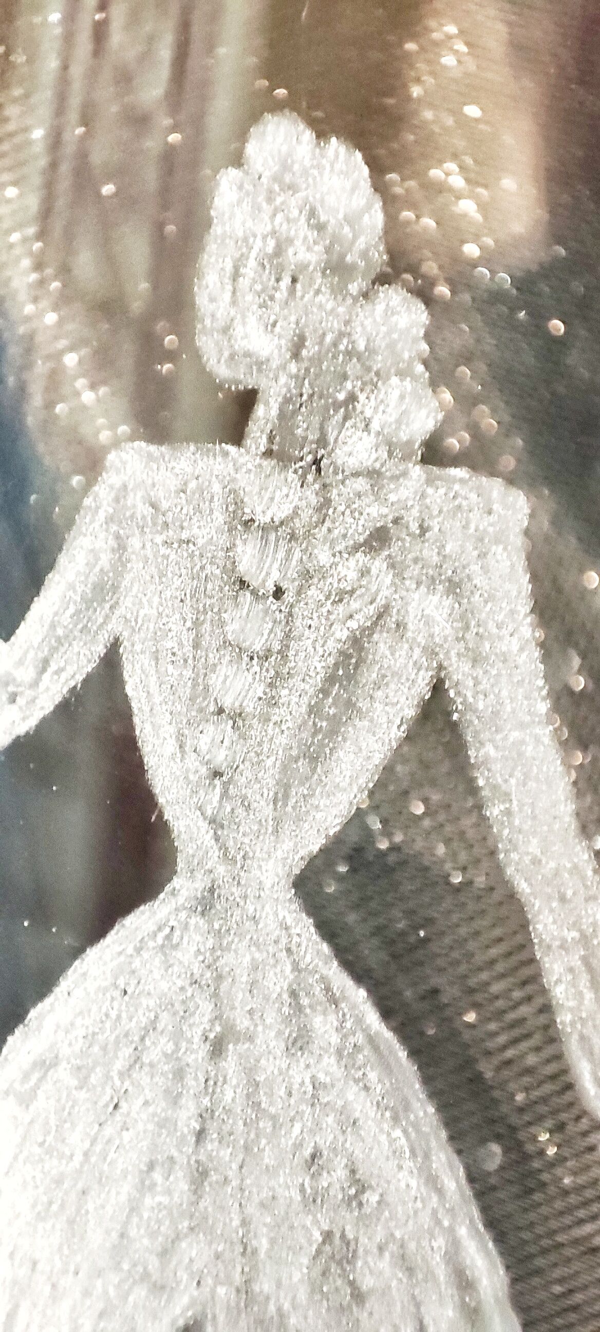 Hand-carved glass jug. France, 1950s.