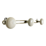 White metal wall coat rack, 1960s