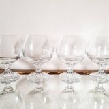 4 verres à cognac, cristal, Villeroy et Boch