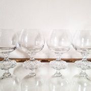 4 verres à cognac, cristal, Villeroy et Boch