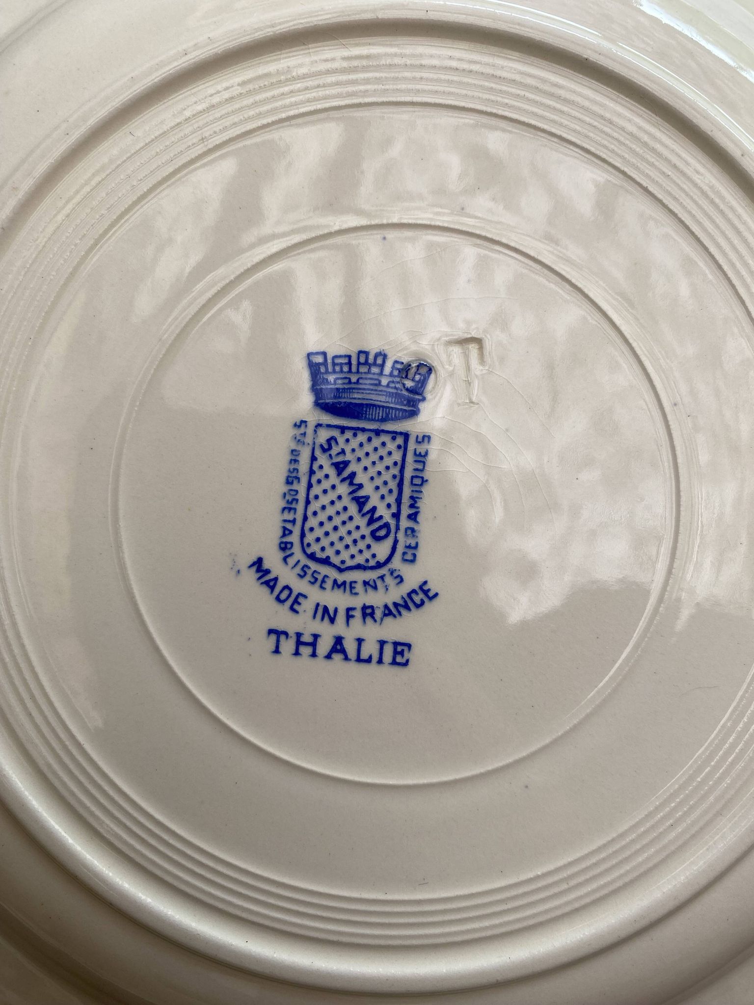 Assiettes en terre de fer