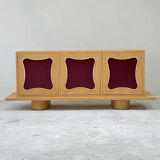 interoknack Retro Vintage Solid Wood Sideboard Cabinet, Designer Entryway S