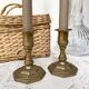Pair of Nijhof Holland brass candle holders